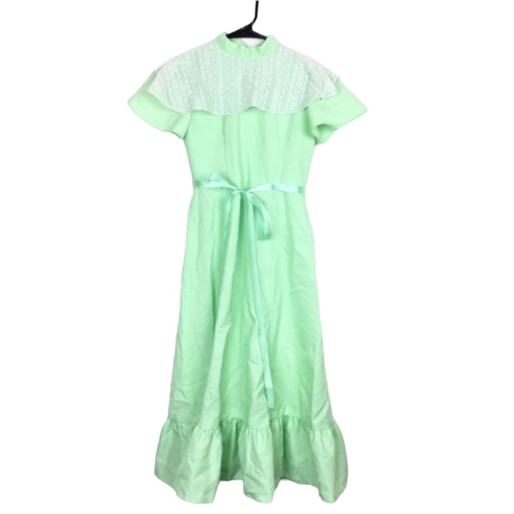 Vintage handmade maxi prairie dress cottage core Halloween costume